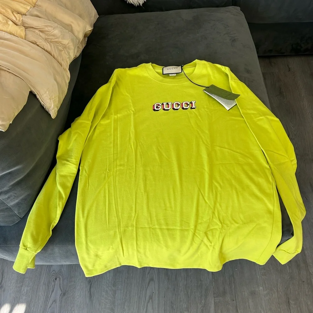 Gucci Vibrant Yellow Crewneck NWT